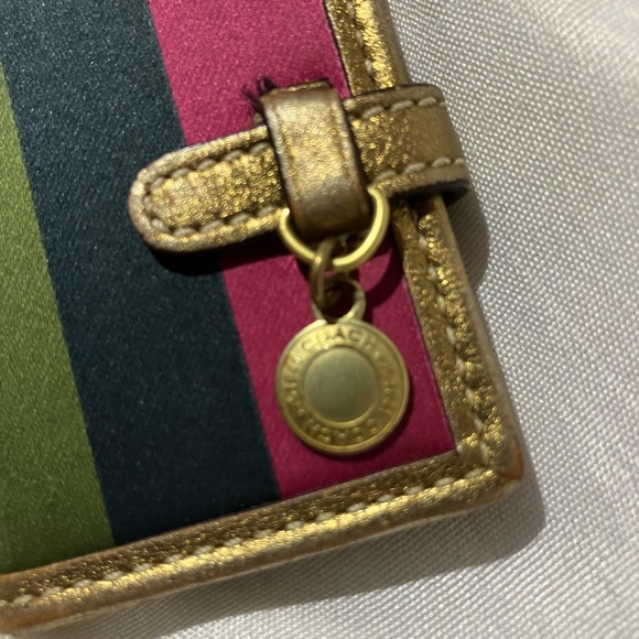 RARE Coach Legacy Stripes Photo Keychain - Picture 2 of 10